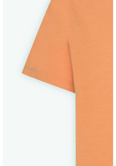 AC&Co / Altınyıldız Classics Erkek Turuncu Slim Fit Dar Kesim Pamuklu Bisiklet Yaka Tişört Turuncu