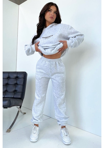 So Fetch Series 2 Eşofman Takımı Sweatshirt Jogger - Gri Baskılı Oversize Şardonlu Kapüşonlu Gri So Fetch Series 2 Eşofman Takımı Sweatshirt Jogger - Gri Baskılı Oversize Şardonlu Kapüşonlu Gri