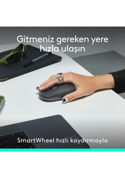 Logitech Pop Icon Kablosuz Bluetooth Sessiz Türkçe Q Klavye Ve Mouse Seti,