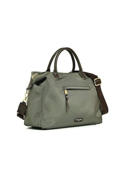 Pierre Cardin 05pc26y111961 İmperteks Laptop Bölmeli Çok Cepli Omuz Ve El Çantası Yeşil