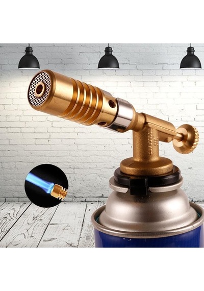 Taşınabilir Gaz Meşalesi Alev Tabancası Blowtorch Bakır Alev Bütan Gaz Brülörü Çakmak Isıtma Kaynak Açık Kamp Barbekü Püskürtme Tabancası Çok Renkli