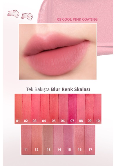 Peripera Over Blur Tint 008 Cool Pink Coating Tteok