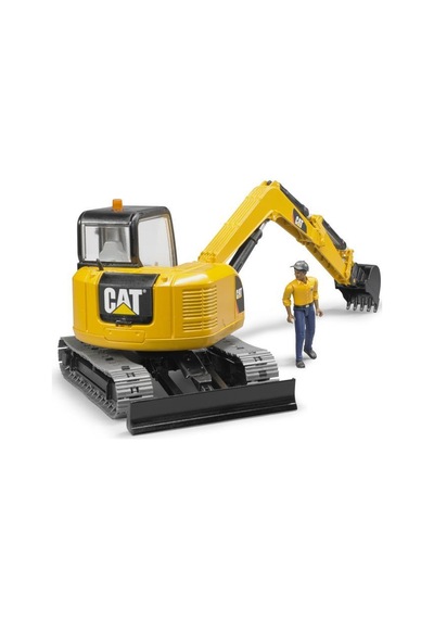 Bruder Cat Mini Ekskavatör Ve İnşaat İşçisi Br02466