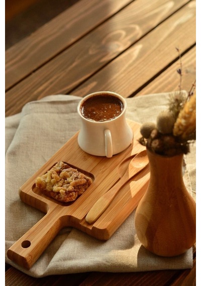 Bambu Sunum Tabağı Tabi