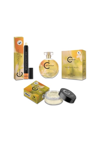 Cle D'Amour Powdering Fruits Women Vegan EDP Kadın Parfüm Oryantal 3 x 100 ML