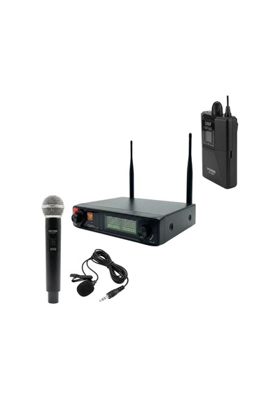 Rose R-702ey Uhf Telsiz El+ Kablolu Yaka Mikrofonu 2li
