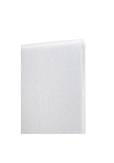 Bebesi Battal Boy 180x200+35 Cm Çift Kişilik Havlu Lastikli Çarşaf Takımı 2 Adet Yastık Kılıfı Beyaz
