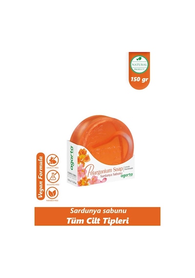 Agarta El Yapımı Doğal Sardunya Sabunu 150 G