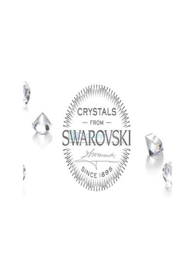 Swarovski Taşlı Tekli Midi Krom