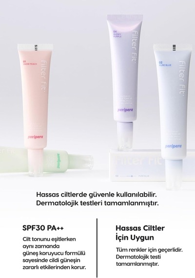 Işıltılı, Ton Eşitleyici Krem Filter Fit Milk Tone Up 004 Glowy Purple Spf30 Pa++