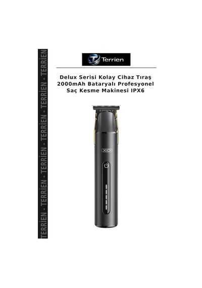 Delux Serisi Kolay Cihaz Tıraş 2000mah Bataryalı Profesyonel Saç Kesme Makinesi Ipx6