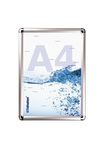 Vıtadisplays 5'li Ekonomik Paket, Alüminyum Değiştirilebilir Çerçeve, Dın A4 Gümüş Rondo, Poster Çerçevesi, Ya Genel