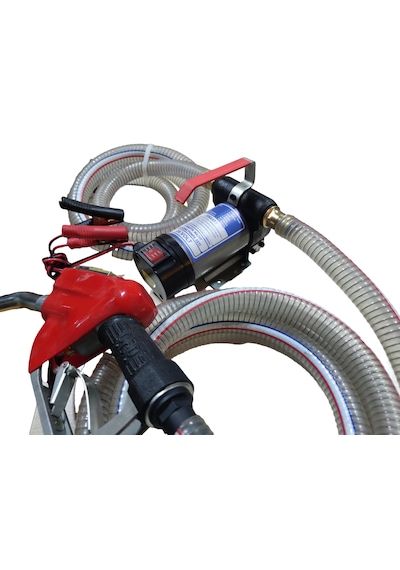 24 Volt Mazot Aktarma Pompası&5 Metre Telli Hortum&sayaçlı Tabanc