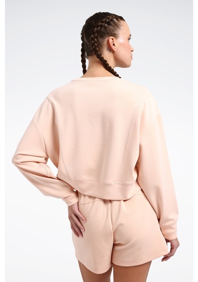 Reebok Rone C Neck Somon Kadın Sweatshirt Pembe-somon