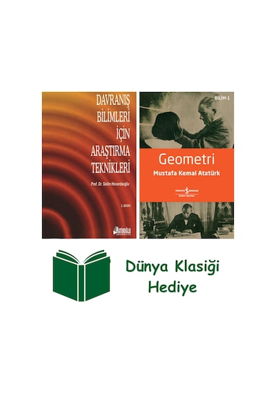 Davranış Bilimleri İçin Araştırma Teknikleri + Geometri + Dünya Klasiği Hediye