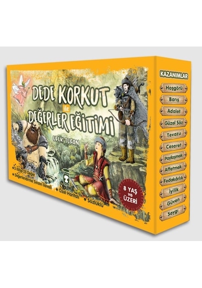 Dede Korkut İle Değerler Eğitimi Seti - 5 Kitap Takım - Ufuk Tufan - Timaş Çocuk