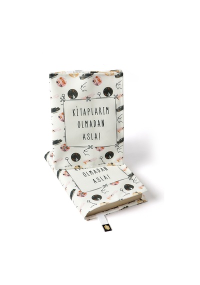 Bcoverart Kitap Kılıfı Kitaplarım Olmadan Asla