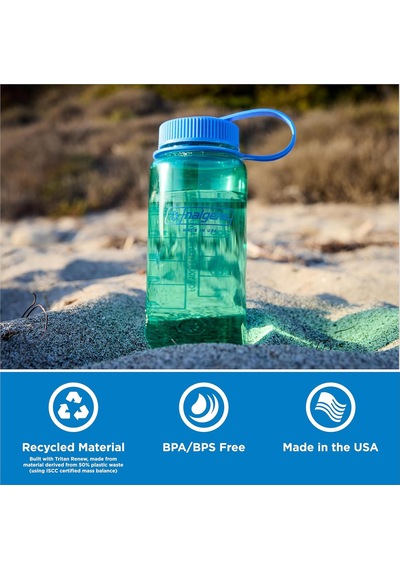 Nalgene Wh Sustain Içecek Şişesi Alabalık Yeşil 0,5 L Çok Renkli
