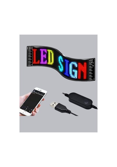 Astraltech Rgb Led Panel Usb Güç Girişli, Gıf Ve Yazı Gösterimli Akıllı Ekran