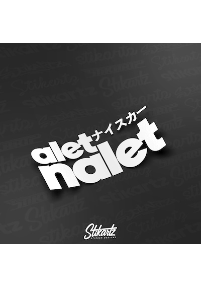 Stikartz Alet Nalet Sticker Siyah - 15 Cm