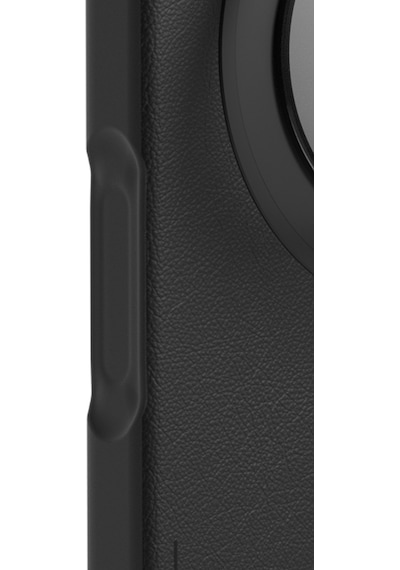 Apple Uyumlu iPhone 17 Pro Kılıf M-safe 360 Standlı Basit Mat Deri Desenli Youngkit Tech Leather Seri Kapak Siyah Siyah