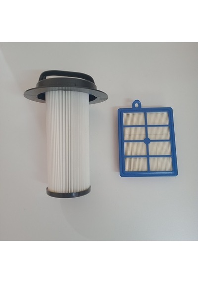 Philips Uyumlu Fc9200 - 9219 Serisi Silindirik Filtre + Hepa Fltre Set
