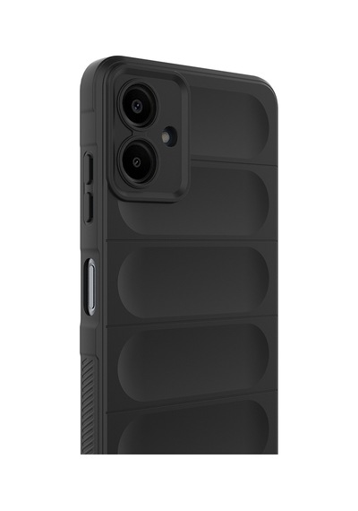 Zore Samsung Galaxy Uyumlu A07 Kılıf Esnek Tpu Oyuklu Arka Yüzey Tasarımlı Nvth Etnik Silikon Kapak - Lacivert