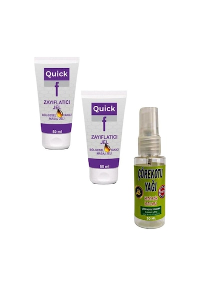 Quick Gel Masaj Bakım Kremi 50 Mlx 2 Ad+çörek Otu Yağı 30 Ml 29767079