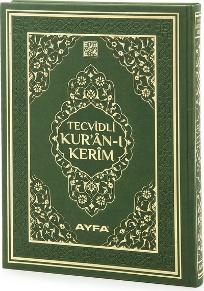 Tecvidli Kuranı Kerim - Termo Deri - Cami Boy - Yeşil Renkli - Ayfa Yayınevi - Bilgisayar Hatlı