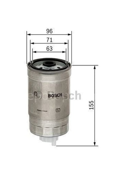 Nıssan Navara 2.5 Dci 05.2005 - 12.2009 Bosch Mazot Filtresi Filitre