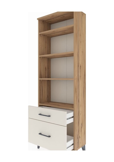 Arges Dolap 4 Raflı 2 Çekmeceli 60x30x182 Çam-aytaşı Çam