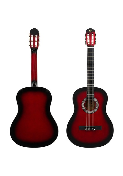 Fourtune Luca C-180rd Kırmızı Klasik Gitar Seti 4/4 Sap Ayarlı