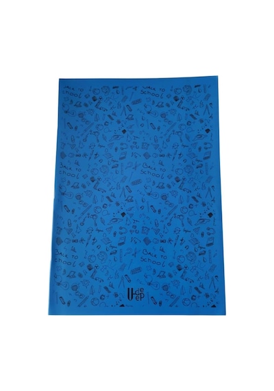 100 Yaprak Kareli Defter Plastik Kapak A-4 1 Adet Pp Kapak Büyük Boy Kareli Defter 100 Sayfa A4 Desenli Kapak Mavi