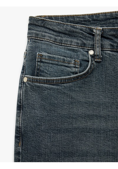 Koton Normal Bel Pamuklu Slim Fit Jean Pantolon - Brad Jean İndigo Stone 6wam40234nd İndigo - Taş Koton Normal Bel Pamuklu Slim Fit Jean Pantolon - Brad Jean İndigo Stone 6wam40234nd İndigo - Taş