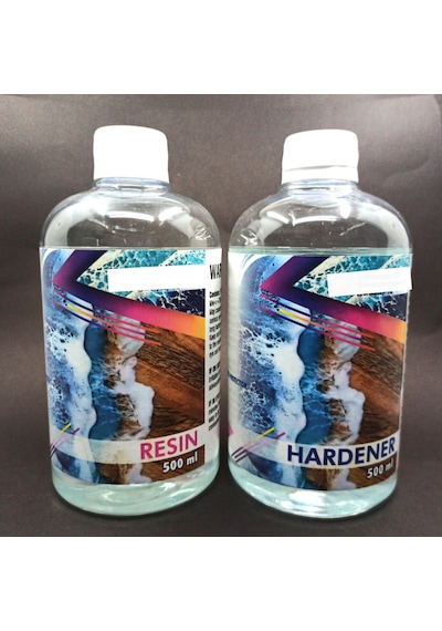 Epoksi Reçine Ultra Şeffaf Art Resim Sanatsal Epoksi 1 L Set
