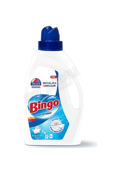 5 Adet Bingo Sıvı Deterjan Beyaz Sabun 1755 Ml