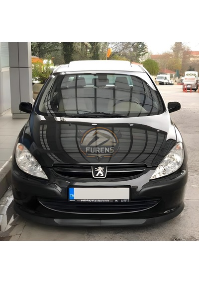 Peugeot 307 2001-2008 Uyumlu H Lip Esnek Ön Lip 2 Parça Karlık Ön Ek Tampon Altı Dil