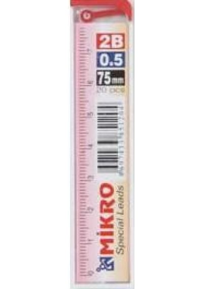 Mikromin 0.5 MM Cetvelli Kalem Ucu 75 MM Kutuda 24 Adet