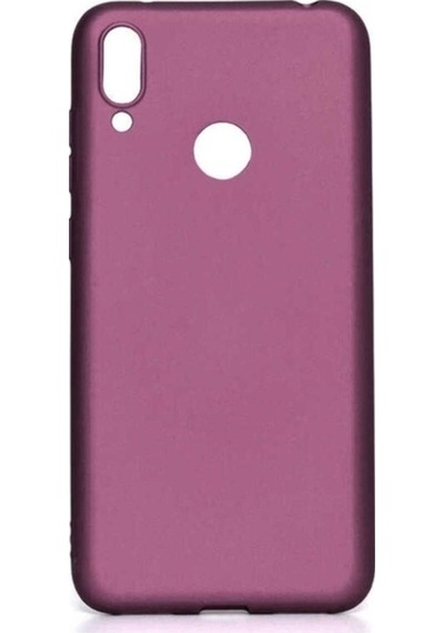 Huawei Y7 Prime 2019 Kılıf Zore Premier Silikon Kapak Mürdüm
