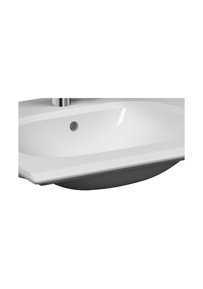 Vitra Frame 5707b403-0001 Etajerli Lavabo, 60 Cm, Vitra Clean, Beyaz Çok Renkli