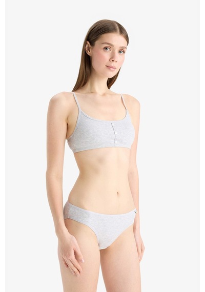 DeFacto Ribana 3'lü Askılı Brief Külot-Fall in Love D6404AX25SPPN36