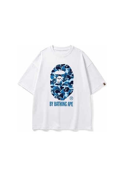 Zaee Camo Mask Oversize Tişört Mavi