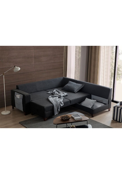 Eymense Loft Köşe Koltuk Takımı Antrasit Sağ Köşe