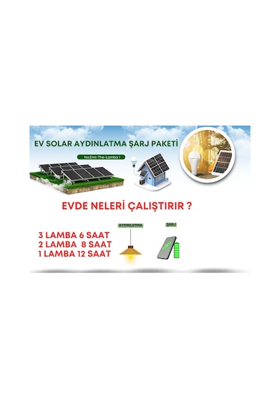 Güneş Enerji Panelli Solar Aydınlatma Sistemi Cep Telefonu Şarj Edebilirsiniz 1. Sınıf Solar Sistem