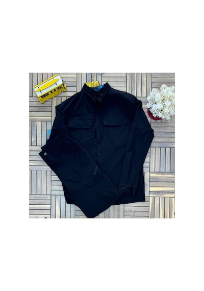 Tactical Taktik Ithal Pantolon Ve Gömlek Outdoor Kargo Cep Esnek Ve Hafif Malzeme Likrali Siyah