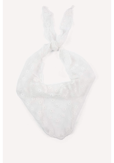 Defacto Kadın Çiçekli Beyaz Bandana H5492ax26smwt1 Beyaz-wt1