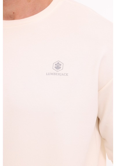 Lumberjack Mb Sn75 C Neck Sw 4pr Ekru Erkek Sweatshirt Bej