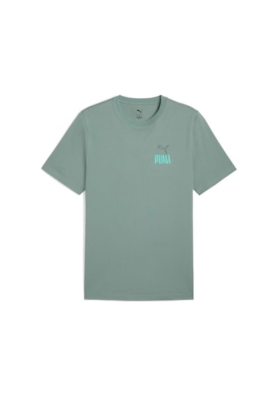 Puma Wardrobe Ess Graphic Tee Erkek Tişört Mavi