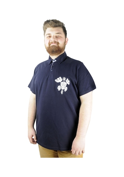 Mode Xl Erkek T Shirt Polo Skull 22304 Lacivert 001