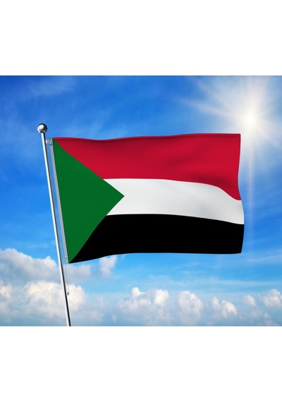 Sudan Bayrağı Premium Raşel Kumaş 70x105 Cm Diğer